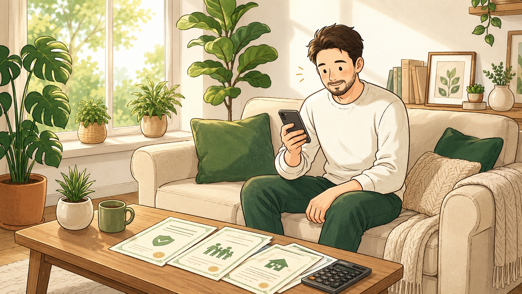ChatGPTの回答を見て安心するパパ