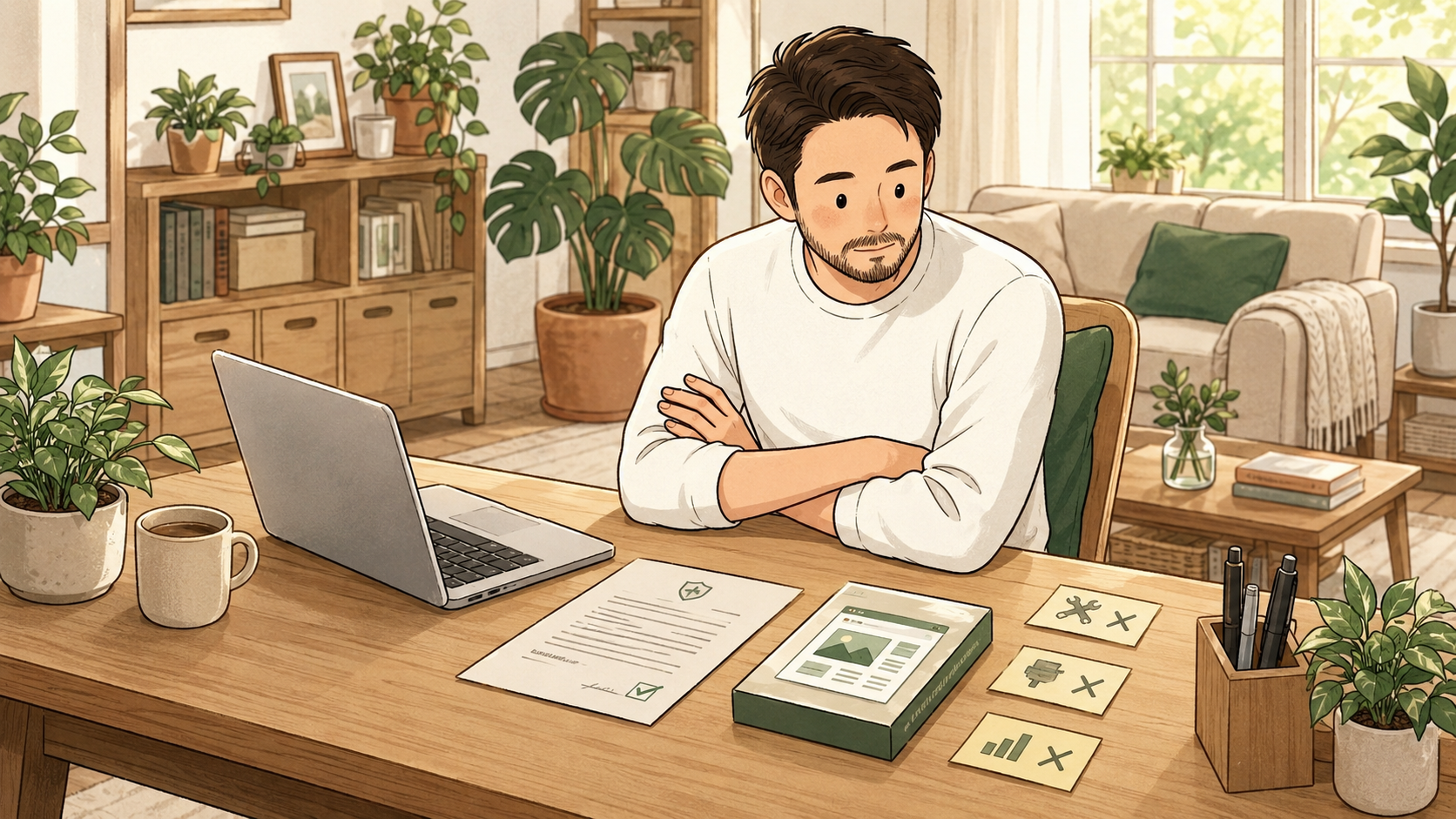 副業ブログを始めるのに必要なものを確認するパパ