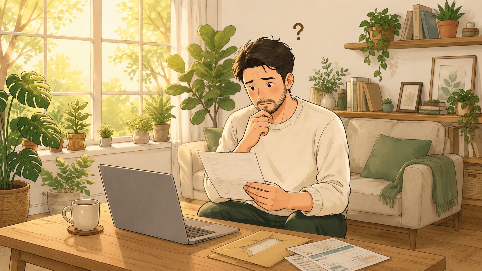 ふるさと納税の上限を超えて書類を見て困る子育てパパ