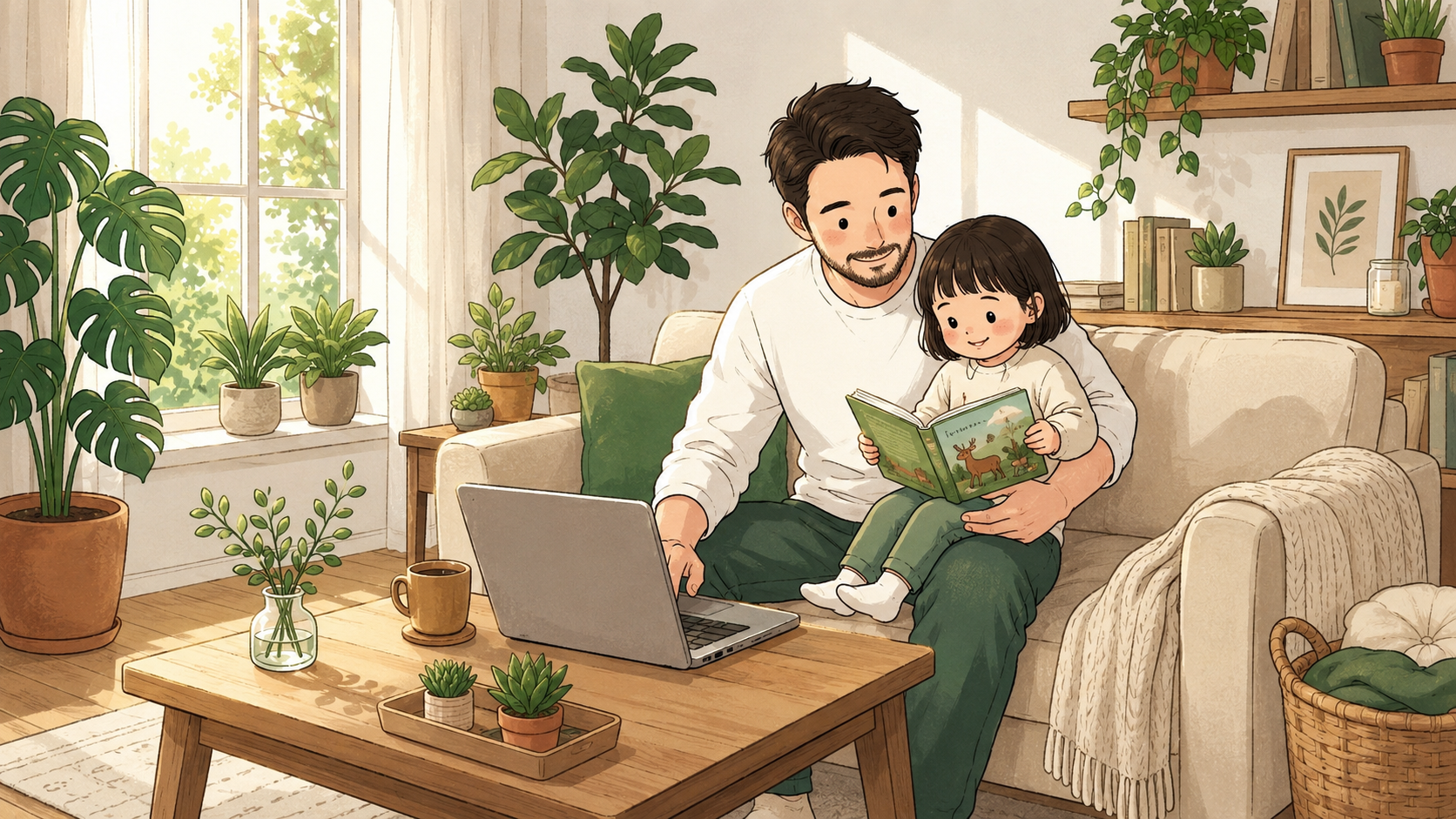 子育てしながらブログを書く忙しいパパ